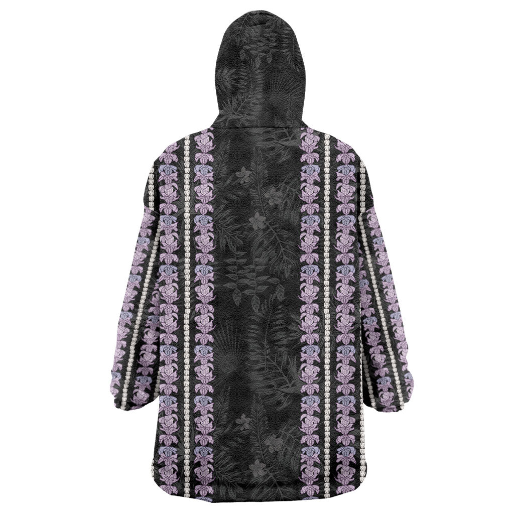Hawaii Queen Liliuokalani Wearable Blanket Hoodie Hawaiian Lei Pua Kalaunu LT05 - Polynesian Pride