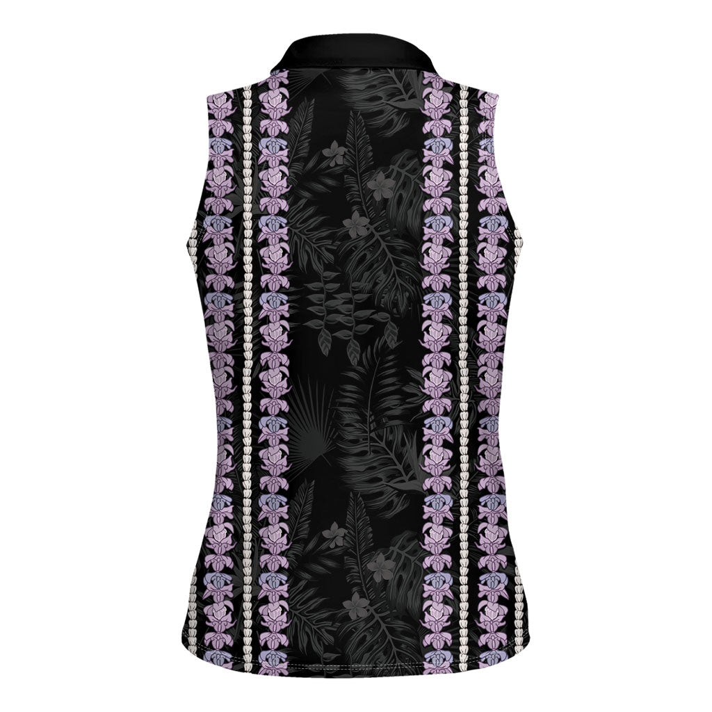 Hawaii Queen Liliuokalani Women Sleeveless Polo Shirt Hawaiian Lei Pua Kalaunu LT05 - Polynesian Pride