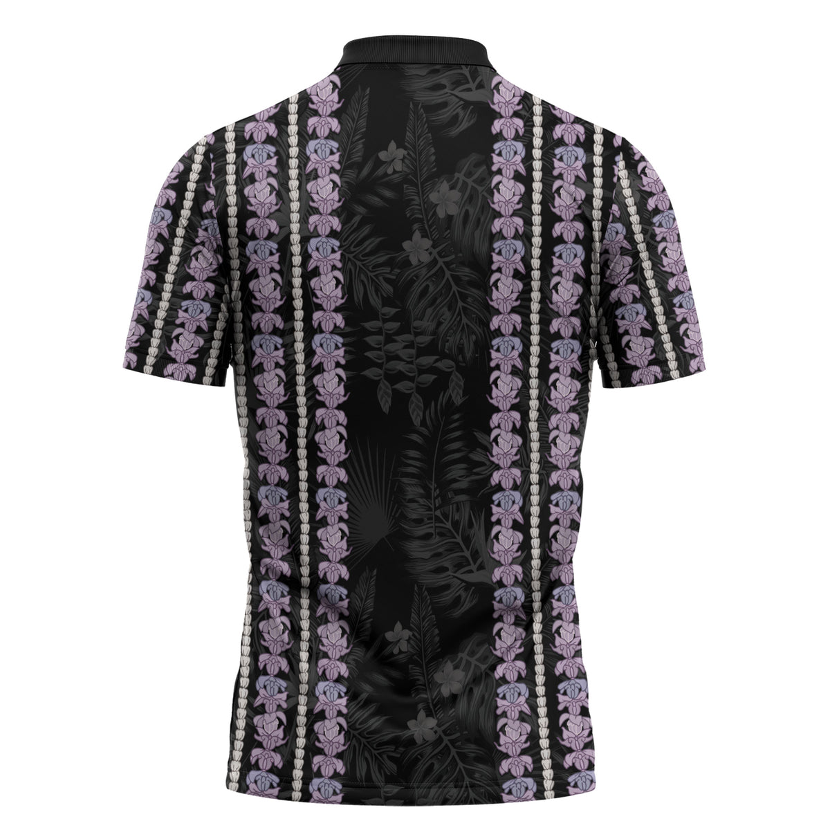 Hawaii Queen Liliuokalani Zipper Polo Shirt Hawaiian Lei Pua Kalaunu LT05 - Polynesian Pride