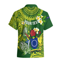 Personalized Cook Islands Hawaiian Shirt Coat Of Arms Plumeria Polynesian Turtle LT05 - Polynesian Pride