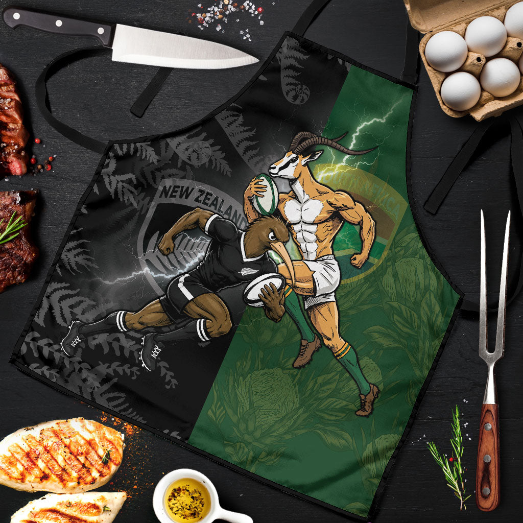 South Africa And New Zealand Apron Springboks And Kiwis Rugby Rivalry
