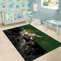 South Africa And New Zealand Area Rug Springboks And Kiwis Rugby Rivalry