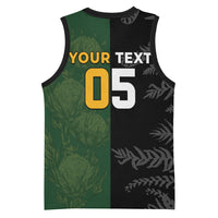 Custom South Africa And New Zealand Basketball Jersey Springboks And Kiwis Rugby Rivalry