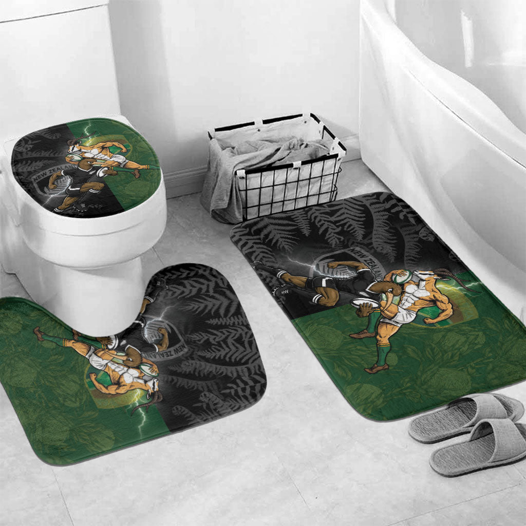 South Africa And New Zealand Bathroom Set Springboks And Kiwis Rugby Rivalry