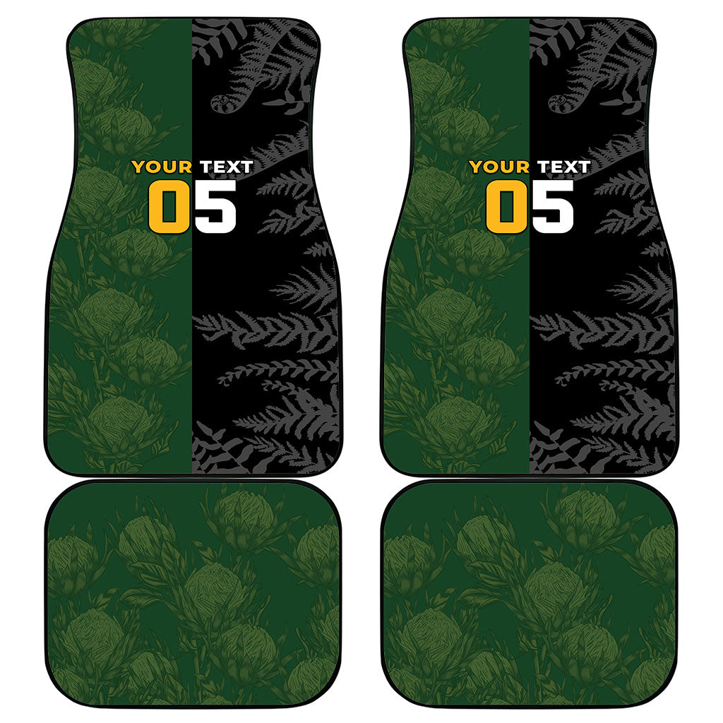 Custom South Africa And New Zealand Car Mats Springboks And Kiwis Rugby Rivalry