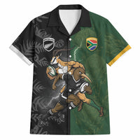 Custom South Africa And New Zealand Hawaiian Shirt Springboks And Kiwis Rugby Rivalry