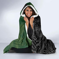 South Africa And New Zealand Hooded Blanket Springboks And Kiwis Rugby Rivalry