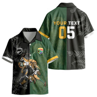 Custom South Africa And New Zealand Kid Hawaiian Shirt Springboks And Kiwis Rugby Rivalry