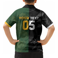 Custom South Africa And New Zealand Kid Hawaiian Shirt Springboks And Kiwis Rugby Rivalry