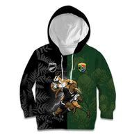 Custom South Africa And New Zealand Kid Hoodie Springboks And Kiwis Rugby Rivalry