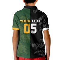 Custom South Africa And New Zealand Kid Polo Shirt Springboks And Kiwis Rugby Rivalry