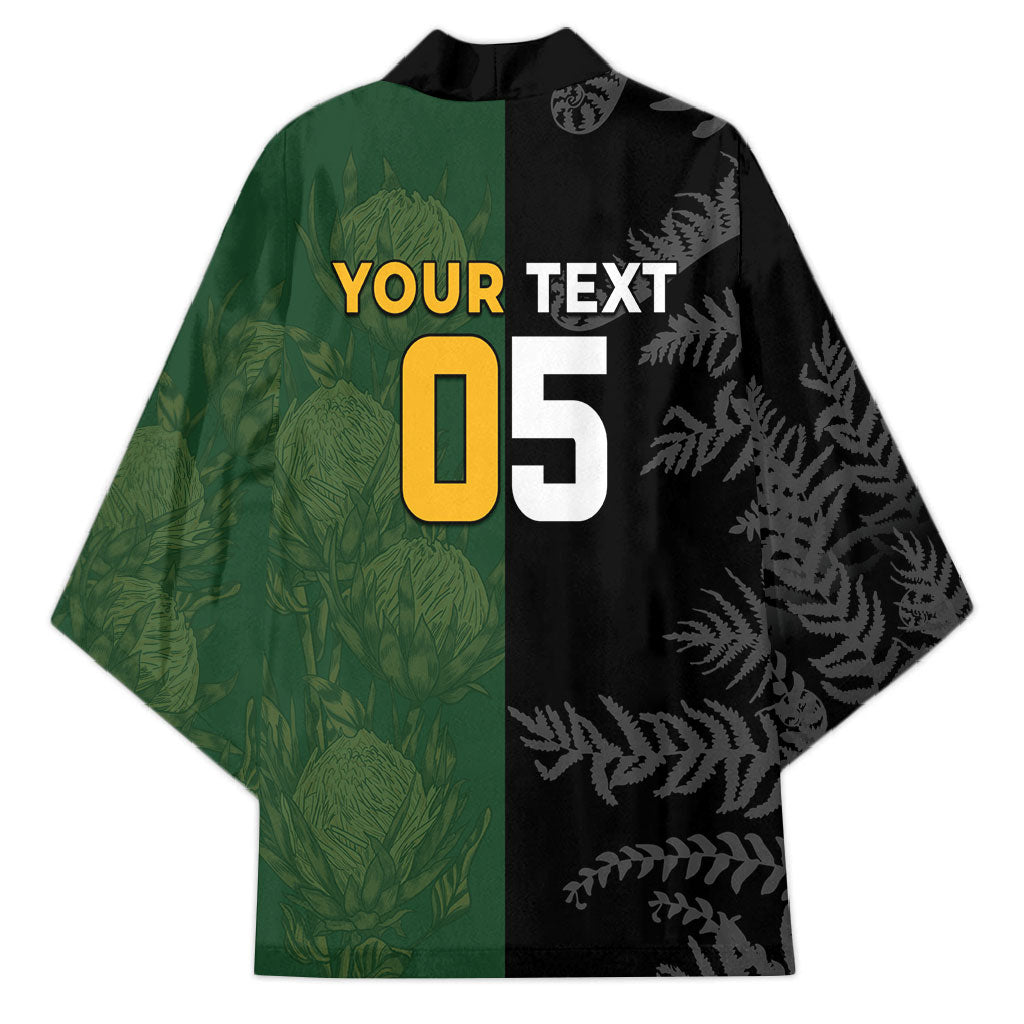 Custom South Africa And New Zealand Kimono Springboks And Kiwis Rugby Rivalry
