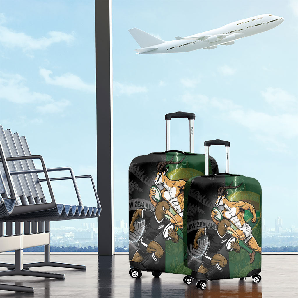 South Africa And New Zealand Luggage Cover Springboks And Kiwis Rugby Rivalry