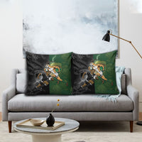 South Africa And New Zealand Pillow Cover Springboks And Kiwis Rugby Rivalry