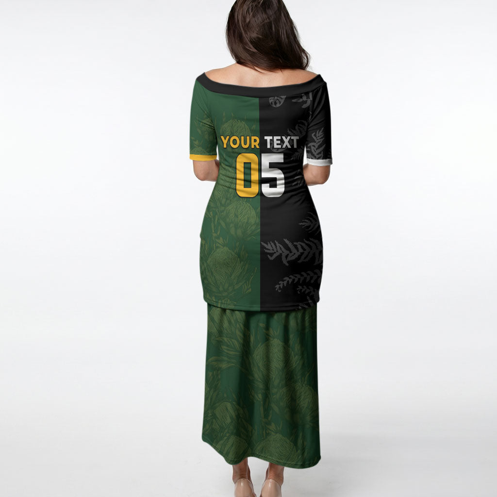 Custom South Africa And New Zealand Puletasi Springboks And Kiwis Rugby Rivalry