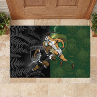 South Africa And New Zealand Rubber Doormat Springboks And Kiwis Rugby Rivalry