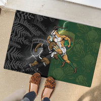 South Africa And New Zealand Rubber Doormat Springboks And Kiwis Rugby Rivalry