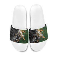 South Africa And New Zealand Slide Sandals Springboks And Kiwis Rugby Rivalry