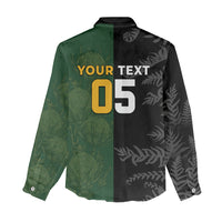 Custom South Africa And New Zealand Women Casual Shirt Springboks And Kiwis Rugby Rivalry
