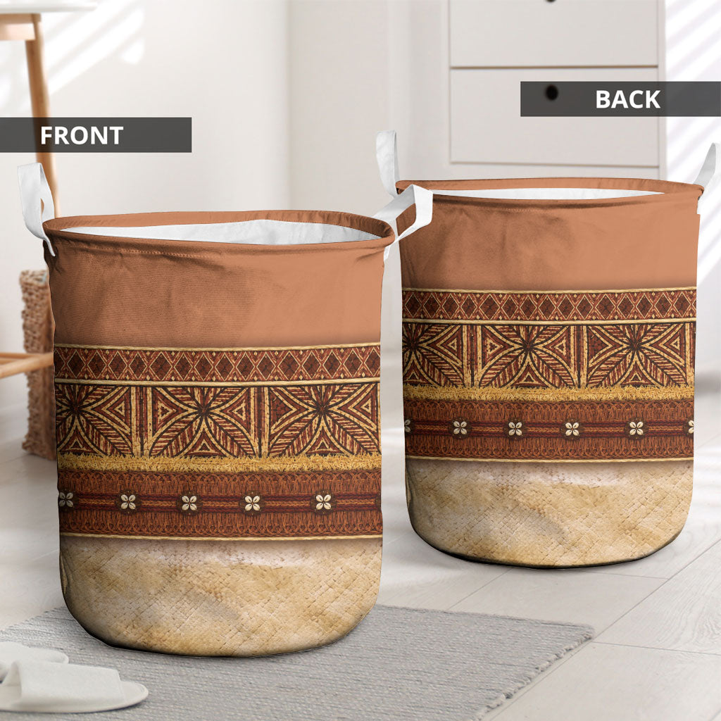 Polynesian Princess Inspired Cosplay Costume Laundry Basket Traditional Tapa Pattern