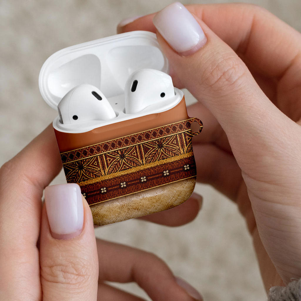 Polynesian Princess Inspired Cosplay Costume AirPods Case Traditional Tapa Pattern