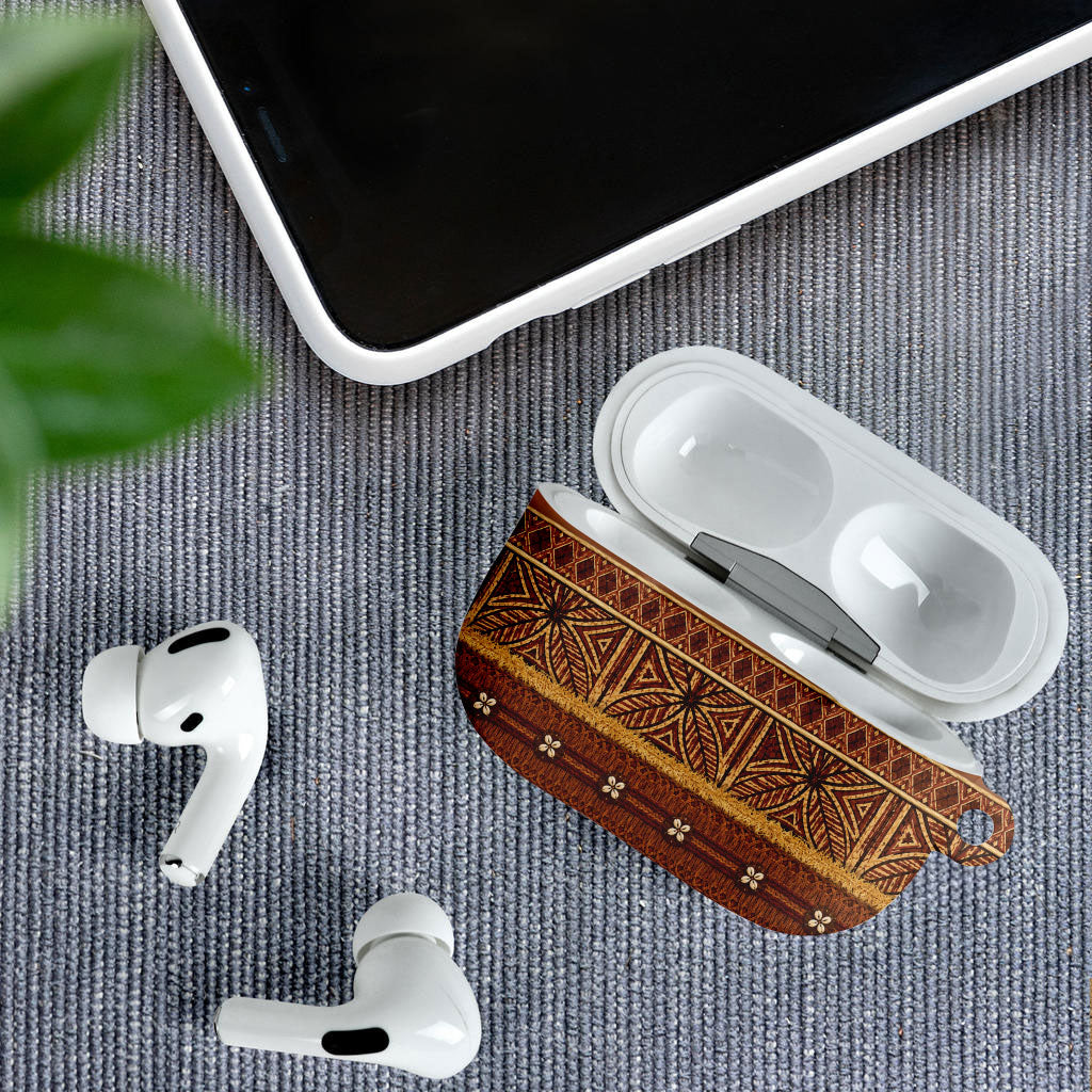 Polynesian Princess Inspired Cosplay Costume AirPods Case Traditional Tapa Pattern