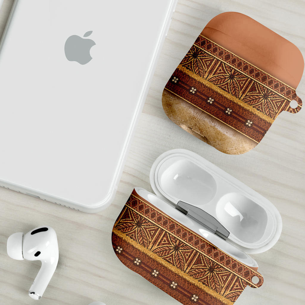 Polynesian Princess Inspired Cosplay Costume AirPods Case Traditional Tapa Pattern