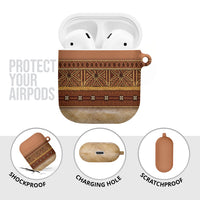 Polynesian Princess Inspired Cosplay Costume AirPods Case Traditional Tapa Pattern