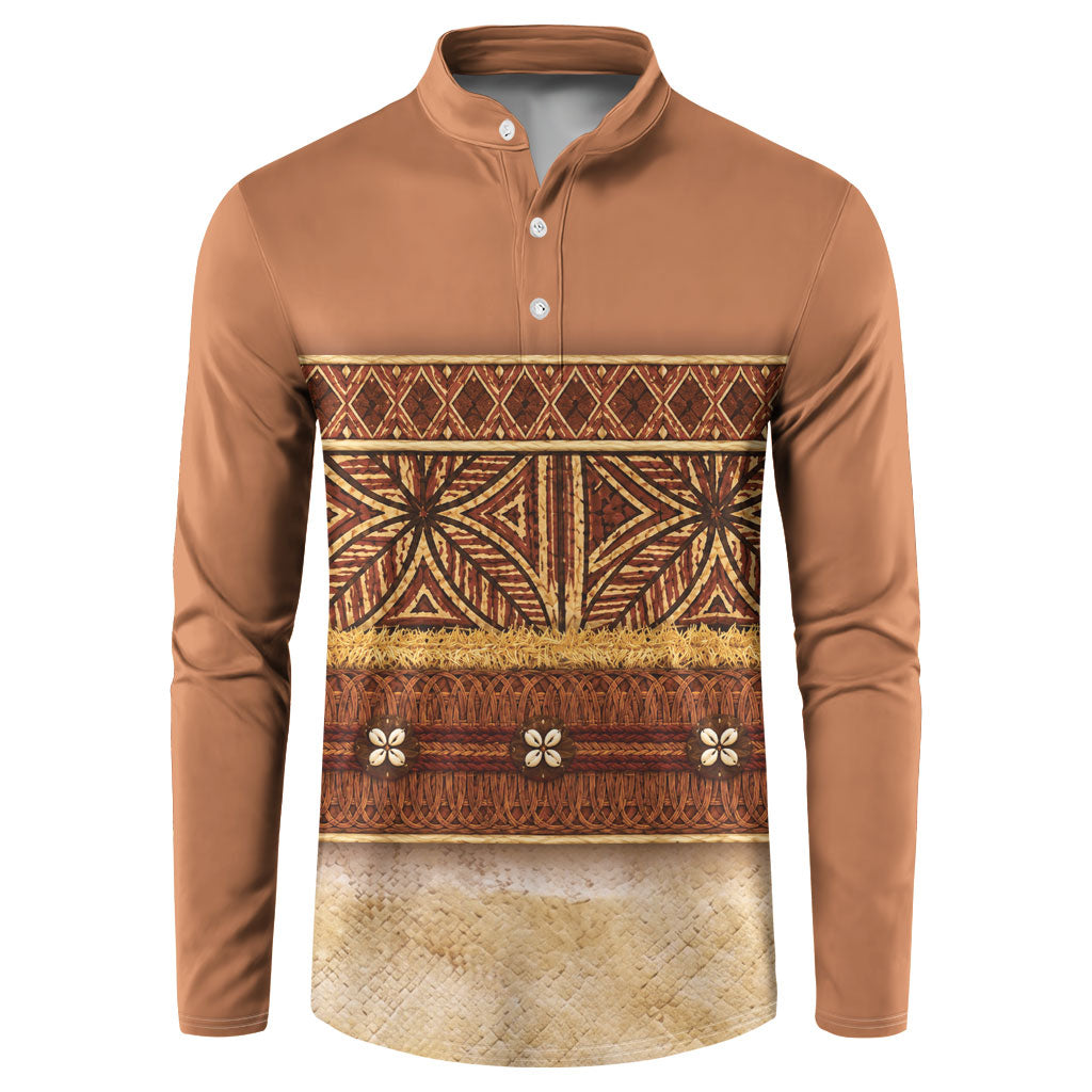 Polynesian Princess Inspired Cosplay Costume Button Sweatshirt Traditional Tapa Pattern