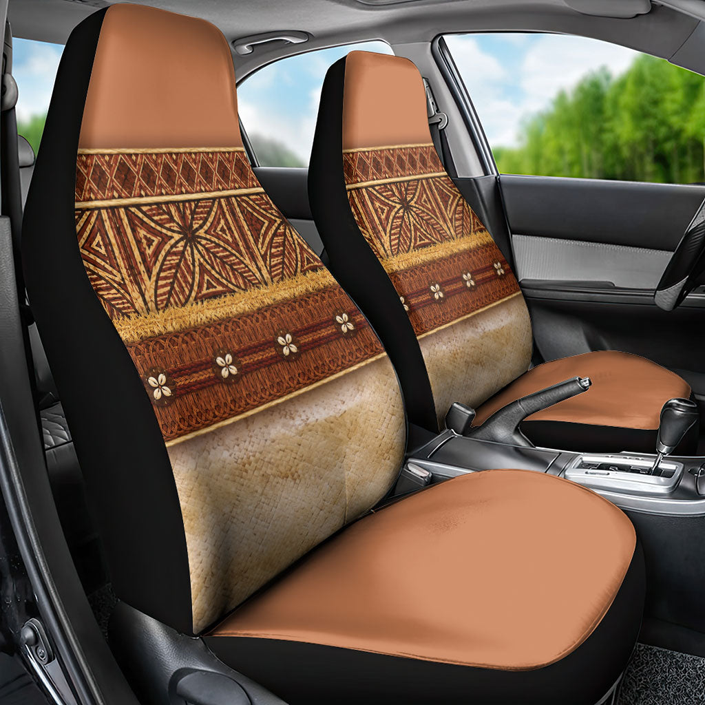 Polynesian Princess Inspired Cosplay Costume Car Seat Cover Traditional Tapa Pattern