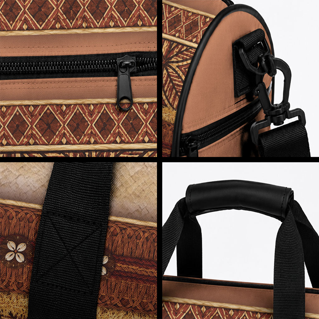 Polynesian Princess Inspired Cosplay Costume Duffle Bag Traditional Tapa Pattern