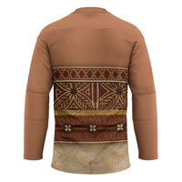 Polynesian Princess Inspired Cosplay Costume Hockey Jersey Traditional Tapa Pattern