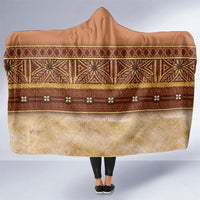 Polynesian Princess Inspired Cosplay Costume Hooded Blanket Traditional Tapa Pattern