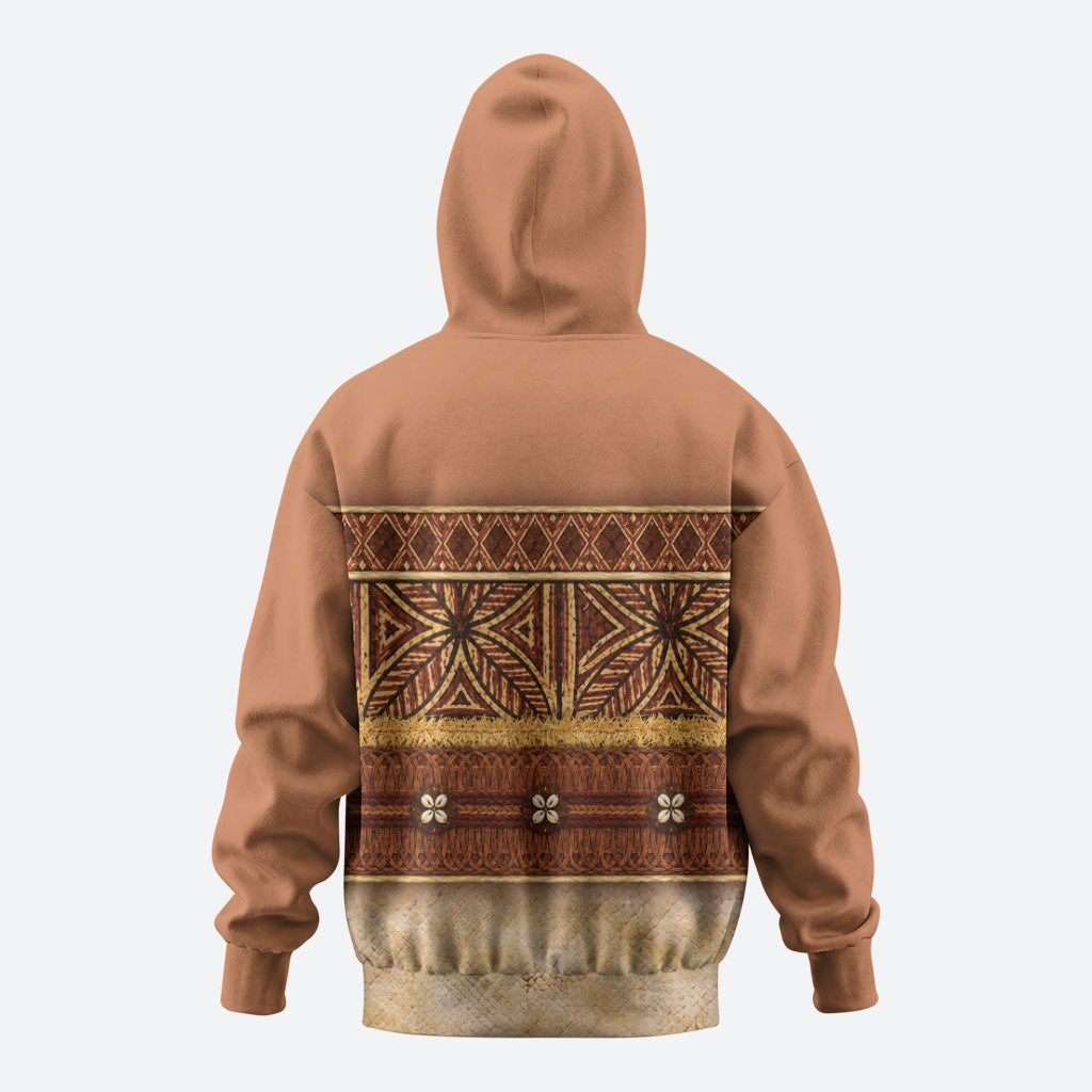 Polynesian Princess Inspired Cosplay Costume Hoodie Traditional Tapa Pattern