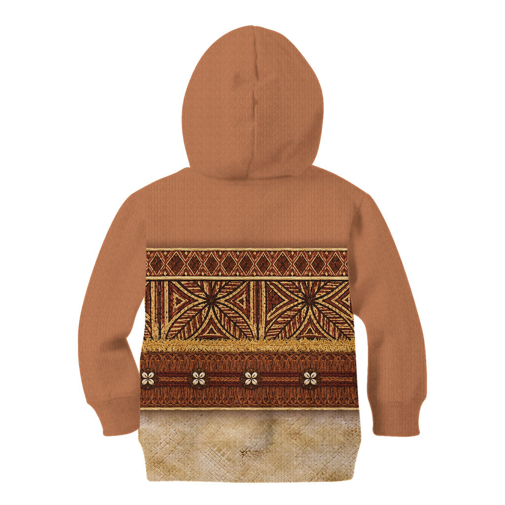 Polynesian Princess Inspired Cosplay Costume Kid Hoodie Traditional Tapa Pattern