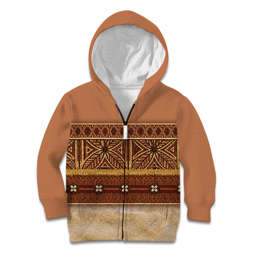 Polynesian Princess Inspired Cosplay Costume Kid Hoodie Traditional Tapa Pattern