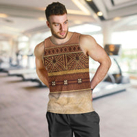 Polynesian Princess Inspired Cosplay Costume Men Tank Top Traditional Tapa Pattern