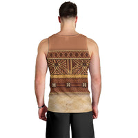 Polynesian Princess Inspired Cosplay Costume Men Tank Top Traditional Tapa Pattern
