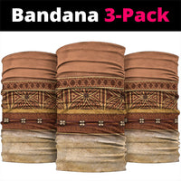 Polynesian Princess Inspired Cosplay Costume Neck Gaiter Traditional Tapa Pattern