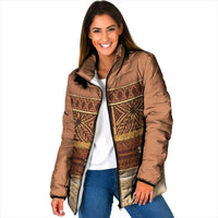 Polynesian Princess Inspired Cosplay Costume Padded Jacket Traditional Tapa Pattern