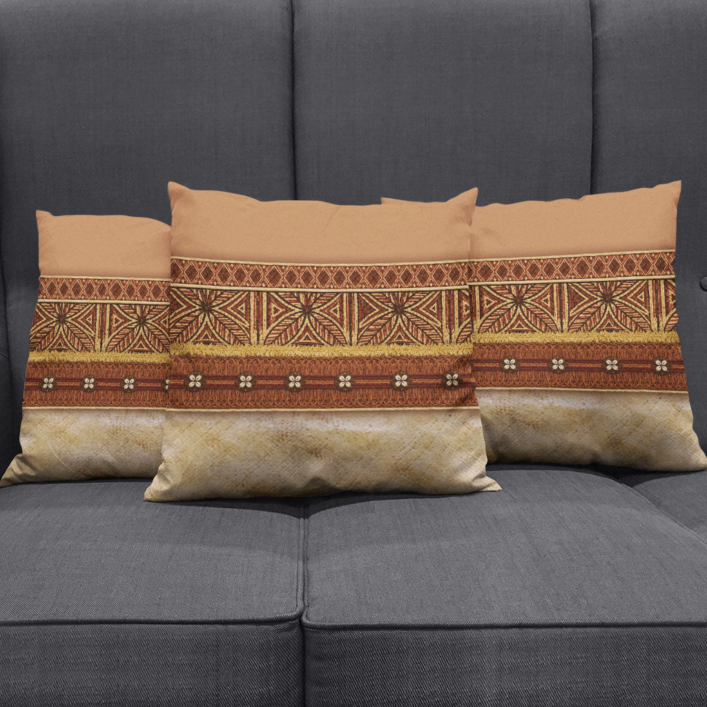 Polynesian Princess Inspired Cosplay Costume Pillow Cover Traditional Tapa Pattern