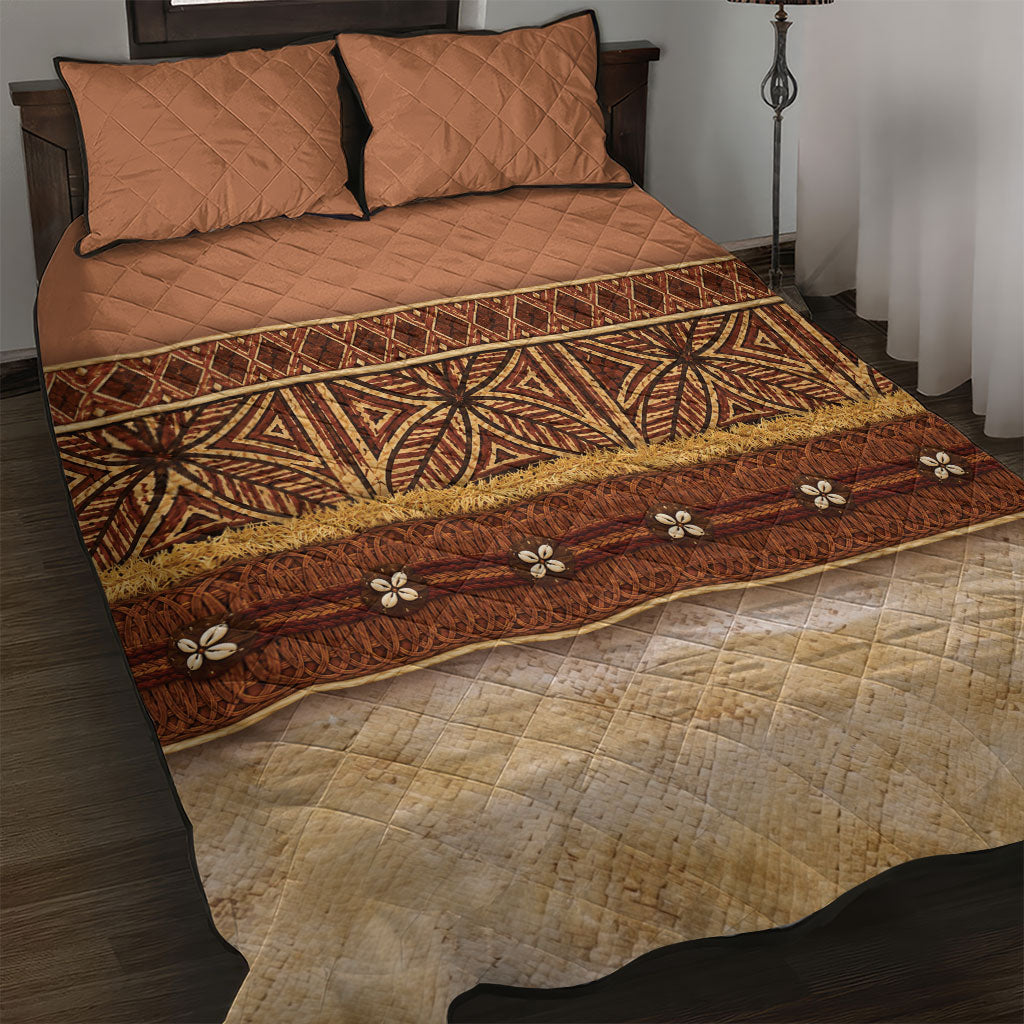 Polynesian Princess Inspired Cosplay Costume Quilt Bed Set Traditional Tapa Pattern