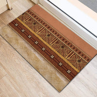 Polynesian Princess Inspired Cosplay Costume Rubber Doormat Traditional Tapa Pattern