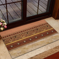 Polynesian Princess Inspired Cosplay Costume Rubber Doormat Traditional Tapa Pattern