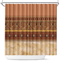 Polynesian Princess Inspired Cosplay Costume Shower Curtain Traditional Tapa Pattern