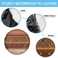 Polynesian Princess Inspired Cosplay Costume Spare Tire Cover Traditional Tapa Pattern