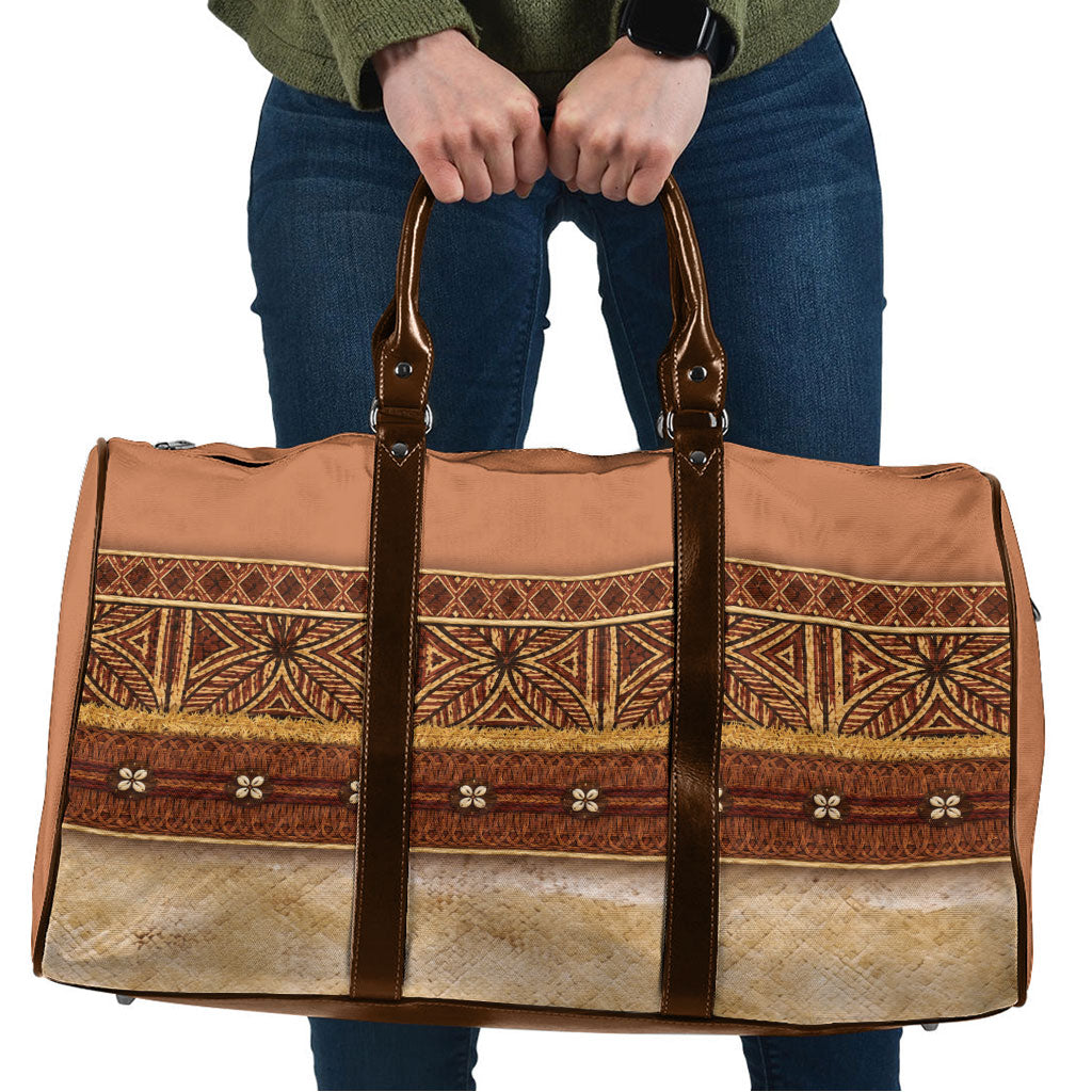 Polynesian Princess Inspired Cosplay Costume Travel Bag Traditional Tapa Pattern