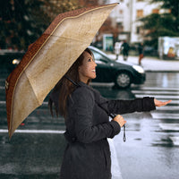 Polynesian Princess Inspired Cosplay Costume Umbrella Traditional Tapa Pattern