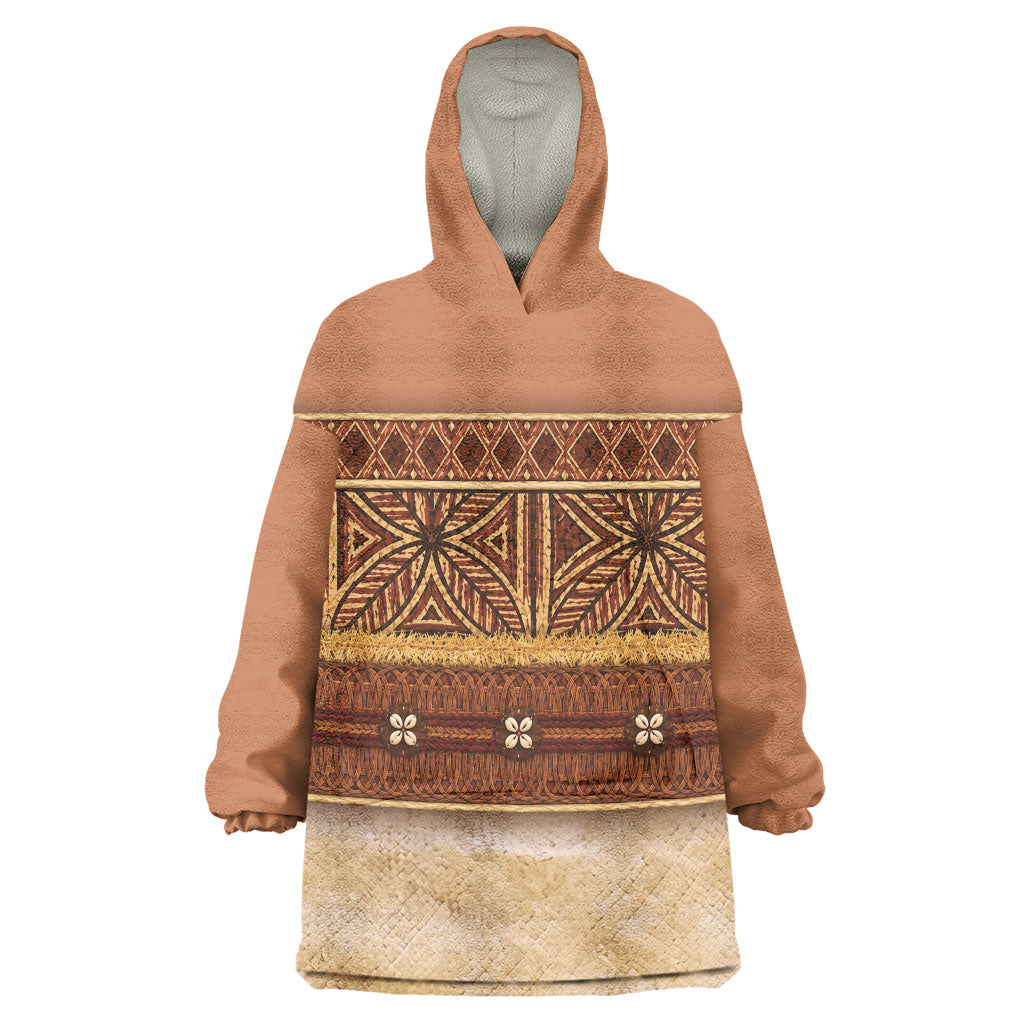 Polynesian Princess Inspired Cosplay Costume Wearable Blanket Hoodie Traditional Tapa Pattern