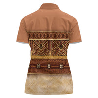 Polynesian Princess Inspired Cosplay Costume Women Polo Shirt Traditional Tapa Pattern